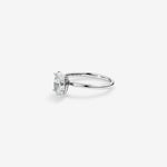 Stunning 1.25 CT Oval Moissanite Engagement with Ring Solitaire Design 4