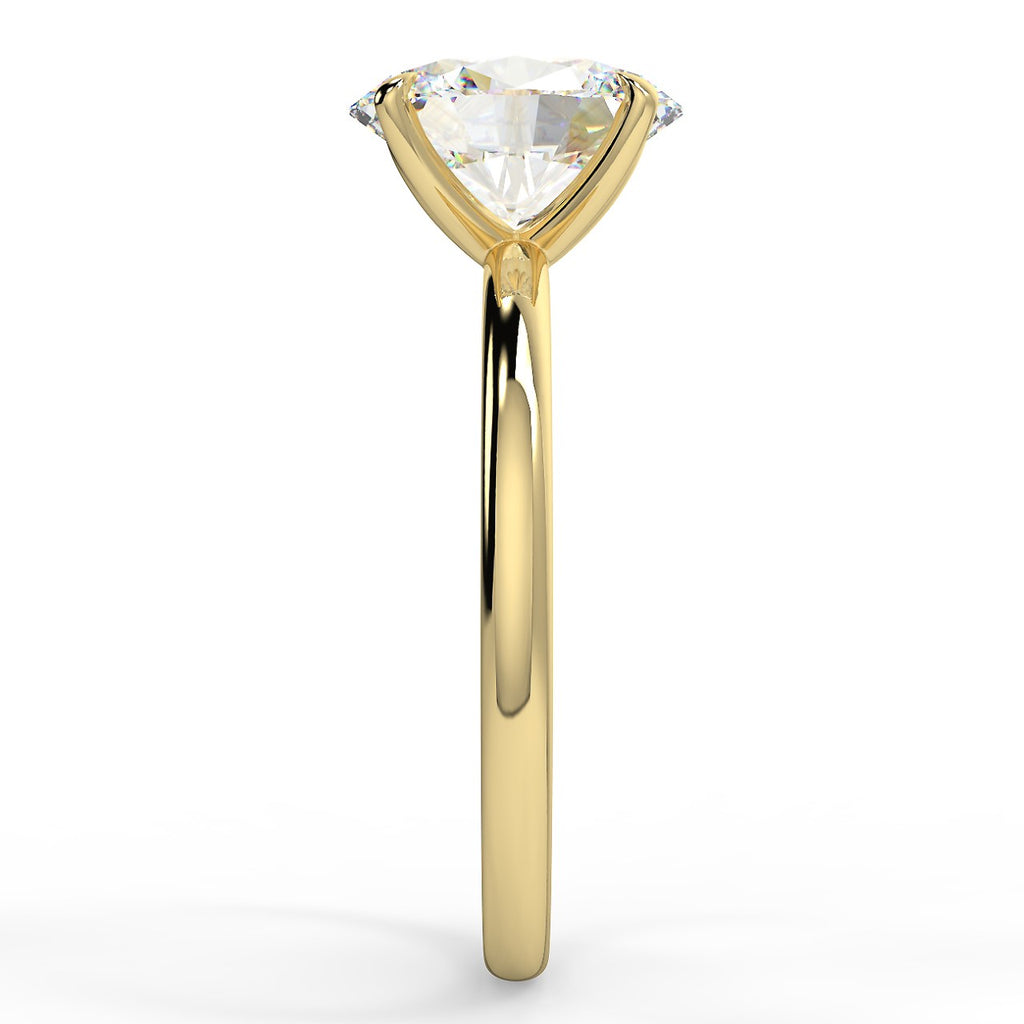 Stunning 2.11 CT Oval Moissanite Engagement Ring with Solitaire Design 3