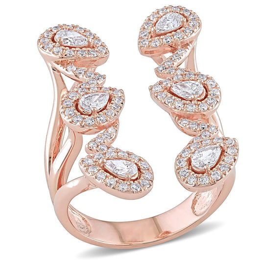 Round Cut Cubic Zirconia in 925 Sterling Silver Wedding Bands 1
