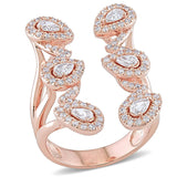 Round Cut Cubic Zirconia in 925 Sterling Silver Wedding Bands 4