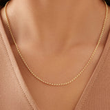 Round Cut Cubic Zirconia in 925 Sterling Silver Necklace 4