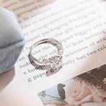 Stunning 2.0 CT Round Moissanite Engagement Ring with Pave Design 6