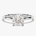 Stunning 1.50 CT Cushion Moissanite Engagement Ring with Solitaire Design 4