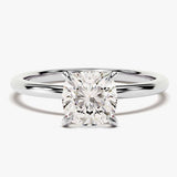 Stunning 1.50 CT Cushion Moissanite Engagement Ring with Solitaire Design 4