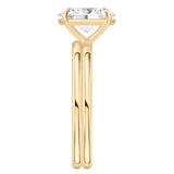 Stunning 1.0- 2.0 CT Oval Moissanite Engagement Ring with Solitaire Design 5