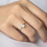 Stunning 1 CT Oval Moissanite Engagement Ring With Solitaire Design 6