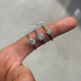 Stunning 1.0 CT Round Moissanite Engagement Ring with Solitaire Design 9