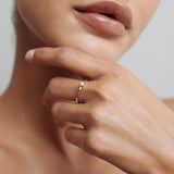 Stunning 0.15 CT Trillion Moissanite Engagement Ring with Solitaire Design 2