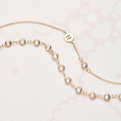 0.25 CT Round April Diamond Lab Made Diamond- April Birthstone Bracelets 5