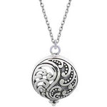 Round Cut Cubic Zirconia in 925 Sterling Silver Necklace 1