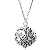 Round Cut Cubic Zirconia in 925 Sterling Silver Necklace 1