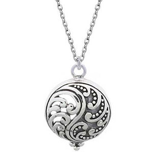 Round Cut Cubic Zirconia in 925 Sterling Silver Necklace