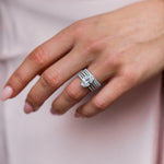 Round Cut Solitaire Style Cubic Zirconia in 925 Sterling Silver Ring 1