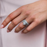 Round Cut Solitaire Style Cubic Zirconia in 925 Sterling Silver Ring 1