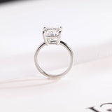 Stunning 1.0 - 2.0 CT Cushion Moissanite Engagement Ring With Solitaire Design 8