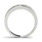 Stunning 0.30 CT Round Moissanite Stones Channel Wedding Band 4