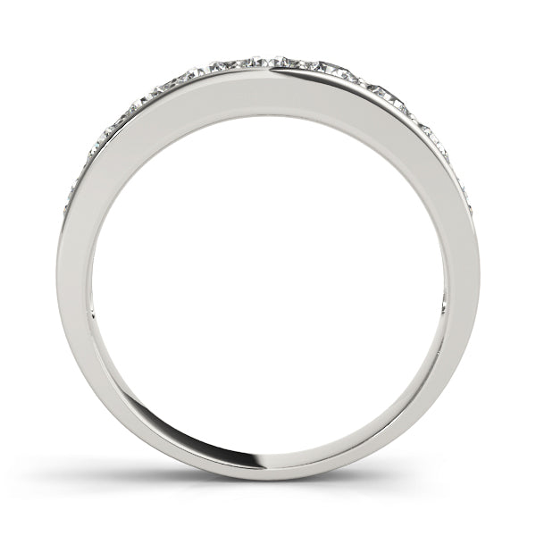 Stunning 0.30 CT Round Moissanite Stones Channel Wedding Band 4