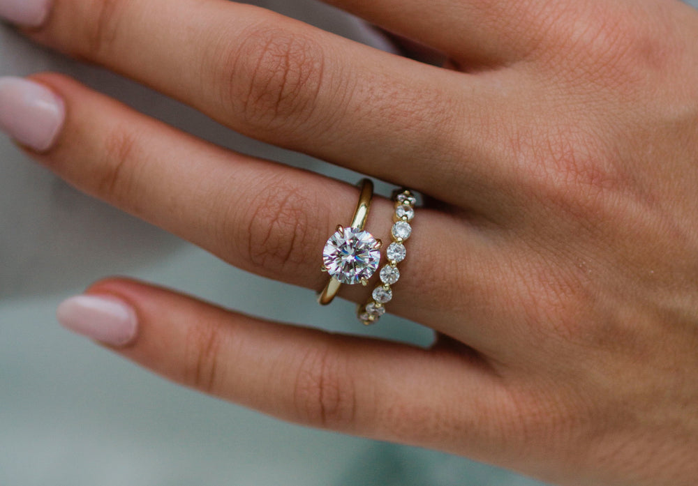 Round Cut Solitaire Style Cubic Zirconia in 925 Sterling Silver Ring 3