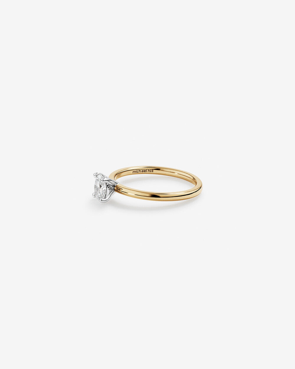 Stunning 0.5 CT Oval Moissanite Engagement Ring In Solitaire Design 3