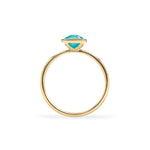 0.90 CT Round Topaz Lab Made Diamond-December Birthstone Engagement Ring 5