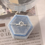 Stunning 3.0 CT Round Moissanite Engagement Ring with Pave Design 6