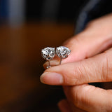 1.0 TCW Round Cut Moissanite Stud Earrings in Gold 4