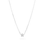 0.50 CT Round Moissanite Diamond Star Pendant Necklace in Solid Gold 3