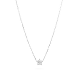 0.50 CT Round Moissanite Diamond Star Pendant Necklace in Solid Gold 3