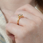 Stunning 0.50-1.50 CT Round Moissanite Engagement Ring With Bezel Design 7