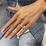 Stunning 1.46 CT Emerald Moissanite Stones Half Eternity Wedding Bands 7