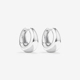 Round Cut Cubic Zirconia in 925 Sterling Silver Earrings 1