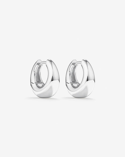 Round Cut Cubic Zirconia in 925 Sterling Silver Earrings 1
