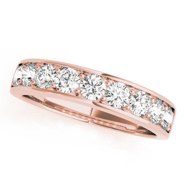 Stunning 0.30 CT Round Moissanite Stones Channel Wedding Band 5