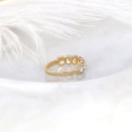 Stunning 0.35 TCW Round Moissanite Stones Halo Half Eternity Wedding Bands 2
