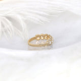 Stunning 0.35 TCW Round Moissanite Stones Halo Half Eternity Wedding Bands 2