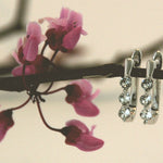 Round Cut Cubic Zirconia in 925 Sterling Silver Earrings 2