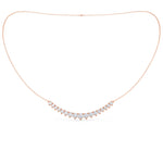 0.40 TCW Round Moissanite Diamond Mini Choker Necklace in Solid Gold 7