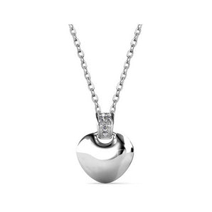 Round Cut Cubic Zirconia in 925 Sterling Silver Necklace