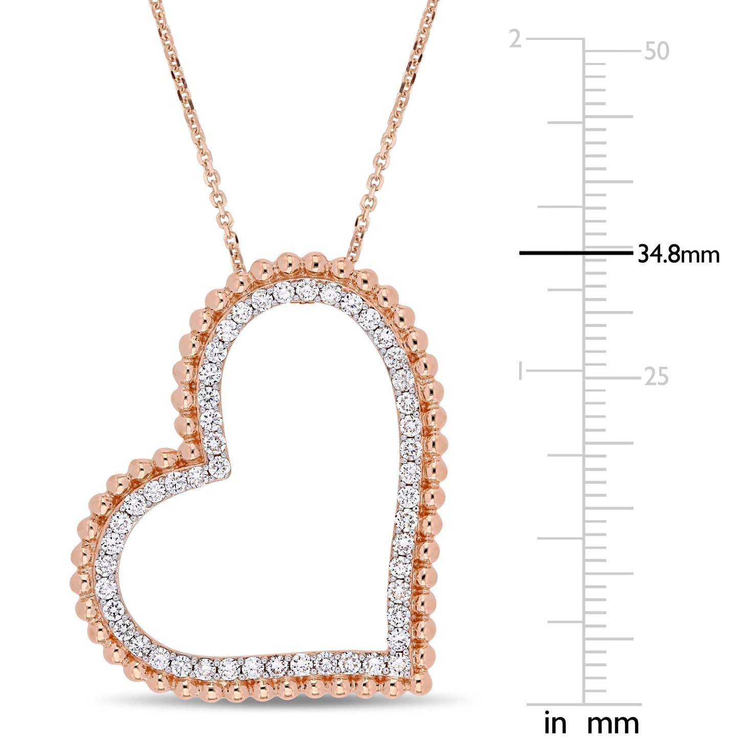 Round Cut Cubic Zirconia in 925 Sterling Silver Necklace 6