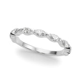 Stunning 0.20 CT Marquise Moissanite Stones Half Eternity Wedding Bands 3