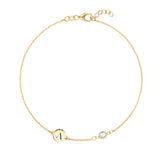 0.25 CT Round April Diamond Lab Made Diamond- April Birthstone Bracelets 1