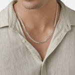 Round Cut Cubic Zirconia in 925 Sterling Silver Necklace 4