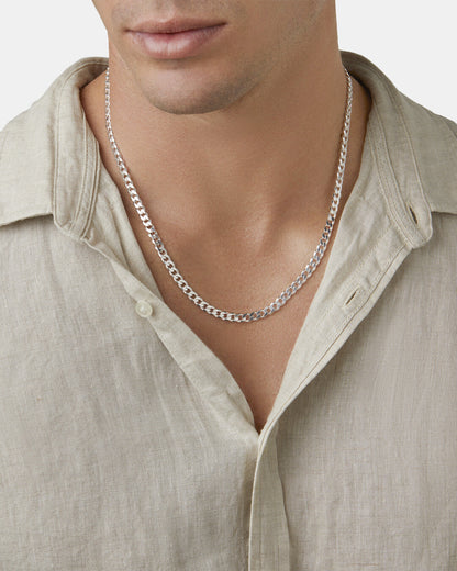 Round Cut Cubic Zirconia in 925 Sterling Silver Necklace 4