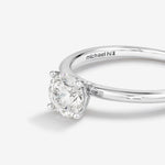 Stunning 0.70 CT Round Moissanite Engagement Ring In Solitaire Design 3