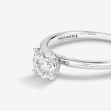 Stunning 0.70 CT Round Moissanite Engagement Ring In Solitaire Design 3