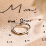 Stunning 2.0 CT Pear Moissanite Engagement Ring with Solitaire Design 3