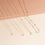 0.40 CT Round Moissanite Diamond Bead Cain Necklace in Solid Gold 5