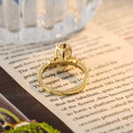 Stunning 2.0 CT Oval Moissanite Engagement Ring with Cluster Design 3