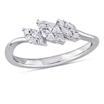 Round Cut Cubic Zirconia in 925 Sterling Silver Wedding Bands 4