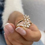 Stunning 0.71 CT Round & Pear Moissanite Stones Lifestyle Wedding Bands 8